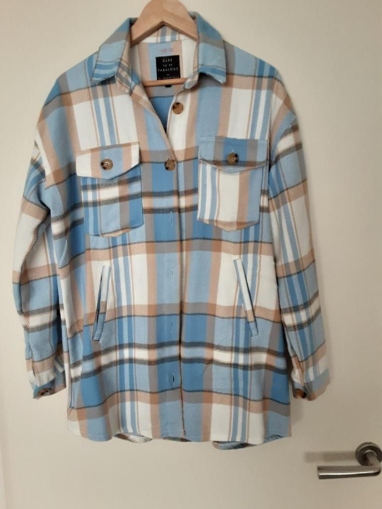 Mooie blouse/jas Maat L, Cl essentials, Blauw, Maat 42/44 (L), Ophalen of Verzenden