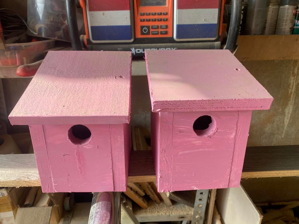 Vogelhuisjes nestkastjes broedblok €.5,00, Dieren en Toebehoren, Vogels | Hokken en Kooien, Ophalen of Verzenden, Hout, Broedkooi of Kweekkooi