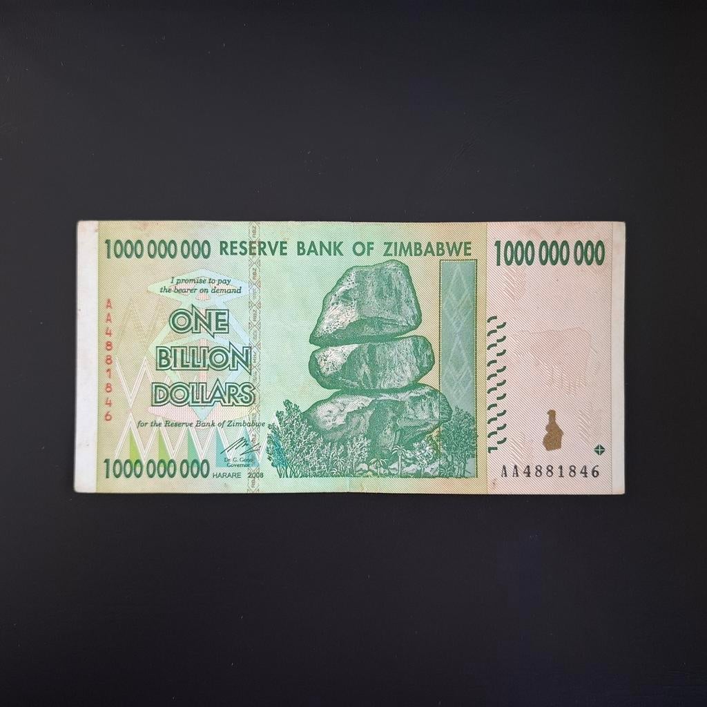 1000000000 dollar Zimbabwe #066, Verzenden, Overige landen, Los biljet