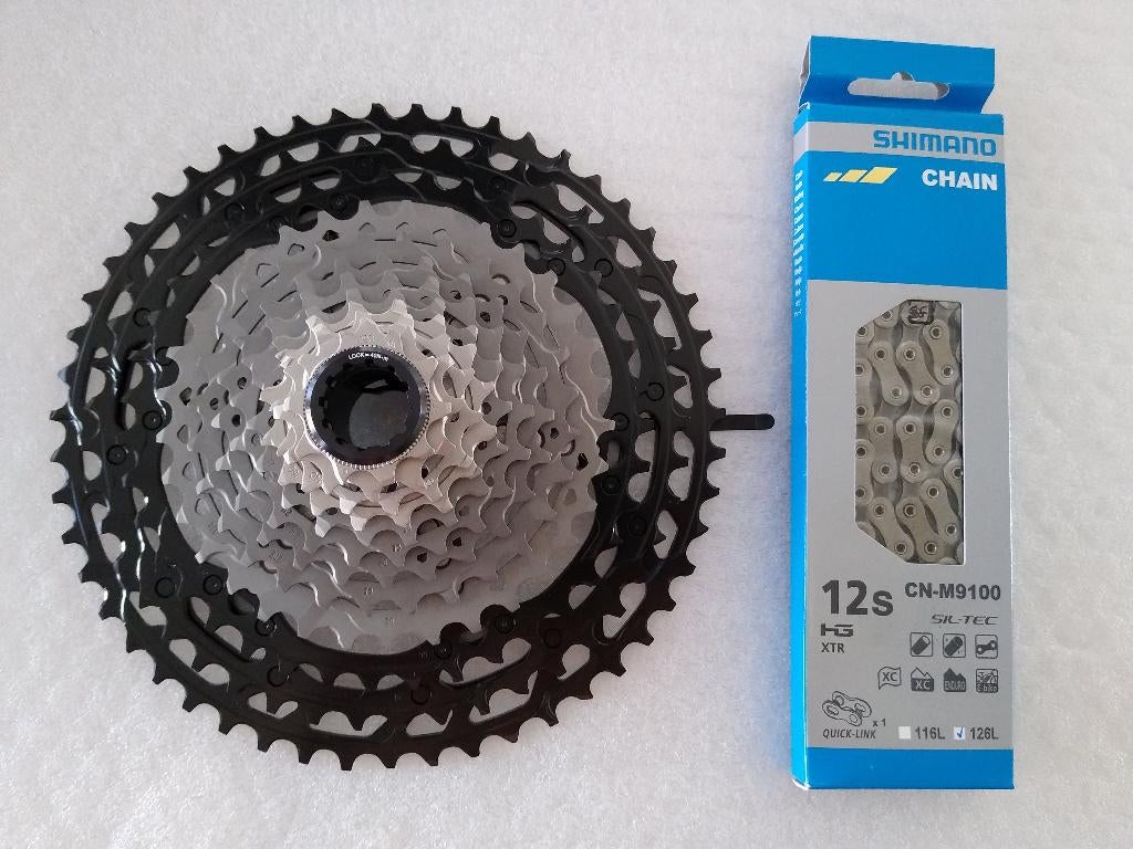 Shimano XTR CS-M9100 Cassette + Ketting M9100 10-51 10/51, Shimano, Overige typen, Onbekend, Nieuw