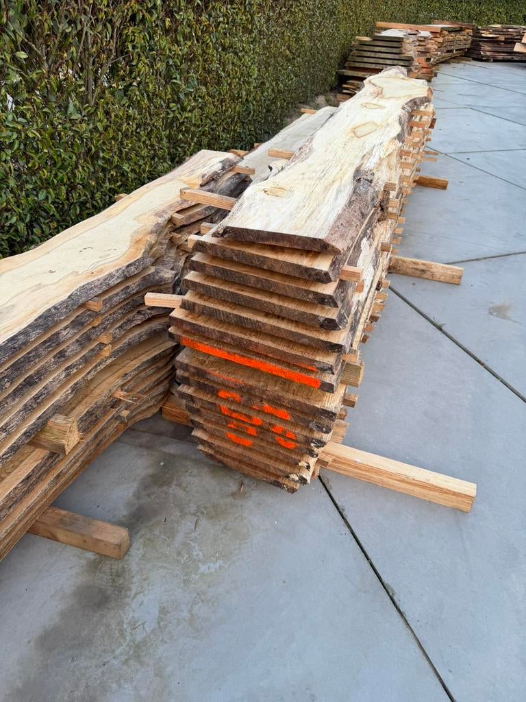 13 eiken schaaldelen voor 300 euro, Ophalen, Zo goed als nieuw, 250 cm of meer, Planken