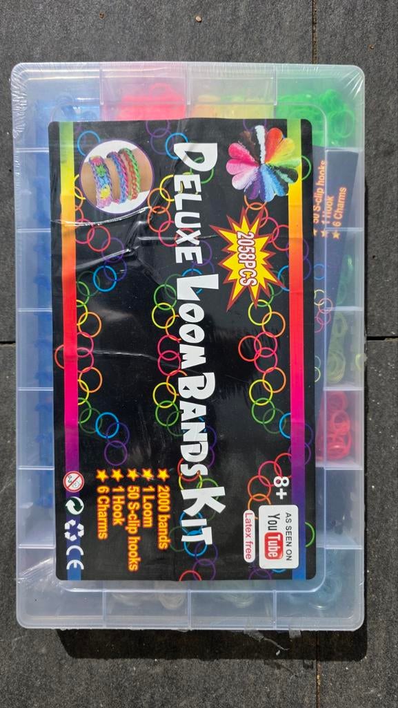 Doos met knutselspullen, loom bands kit, Hobby en Vrije tijd, Ophalen