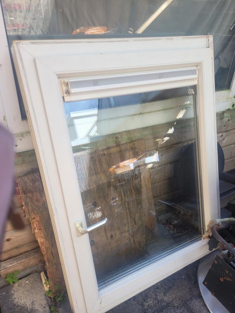 Draai kiepraam 118x92.5 cm - Gebruikt, Ophalen, Gevelraam of Ruit, Gebruikt, 80 tot 120 cm