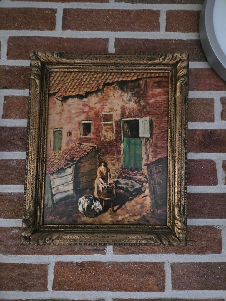 Oud schilderij gesigneerd L.(?)Capelle, 1933., Ophalen