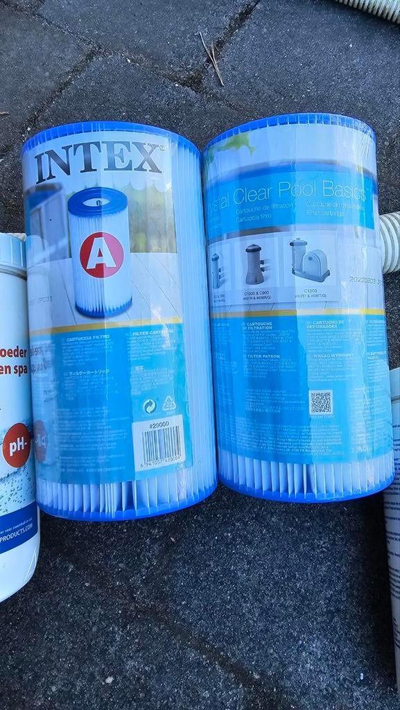 2x Intex Krystal Clear Pool Filter Cartridge Type A (nieuw), Tuin en Terras, Zwembad-toebehoren, Ophalen of Verzenden, Nieuw, Filter