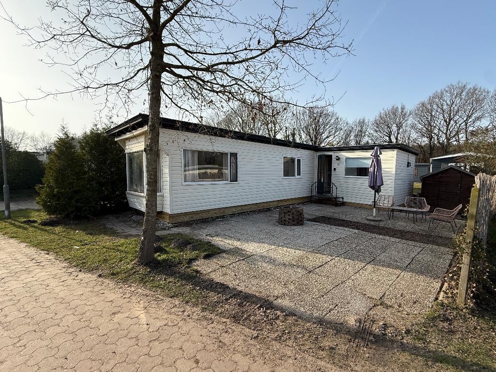 Chalet op eigen grond – naast Kniphorstbosch / Drentse Aa, In bos, 2 slaapkamers, Tv, Recreatiepark