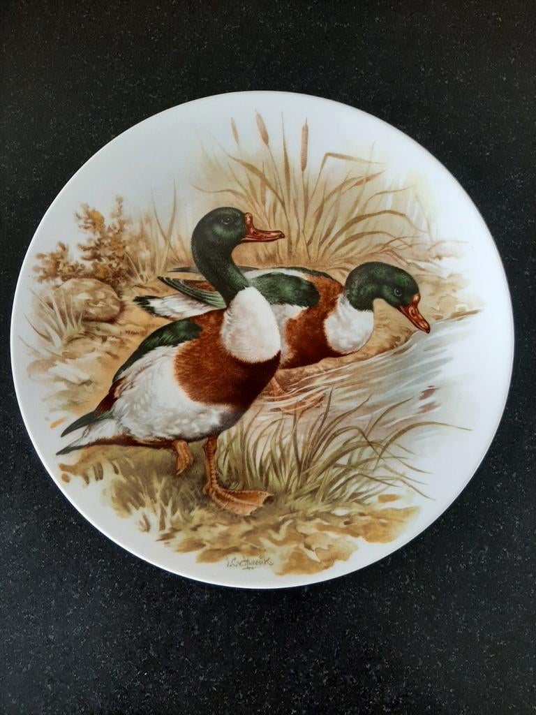 Decoratieve wandbord met eenden, Royal Schwabap 1984, Antiek en Kunst, Ophalen of Verzenden