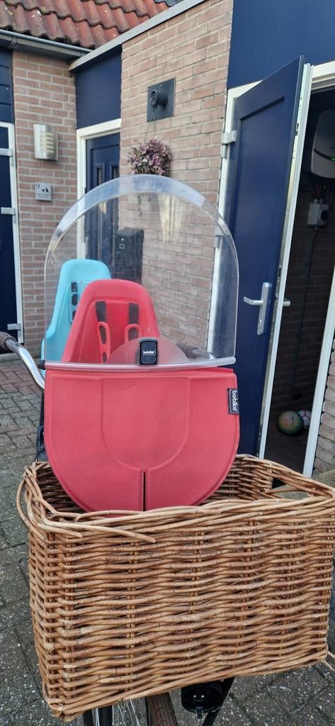 Bobike voorzitje met windscherm, Ophalen, Voorzitje, Bobike, Gebruikt