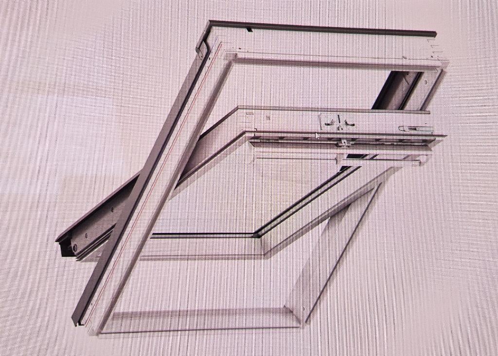 Dakramen Velux  GGl UK04, afmeting 134x98 (BXH), Ophalen, 80 tot 120 cm, Nieuw, Dubbelglas