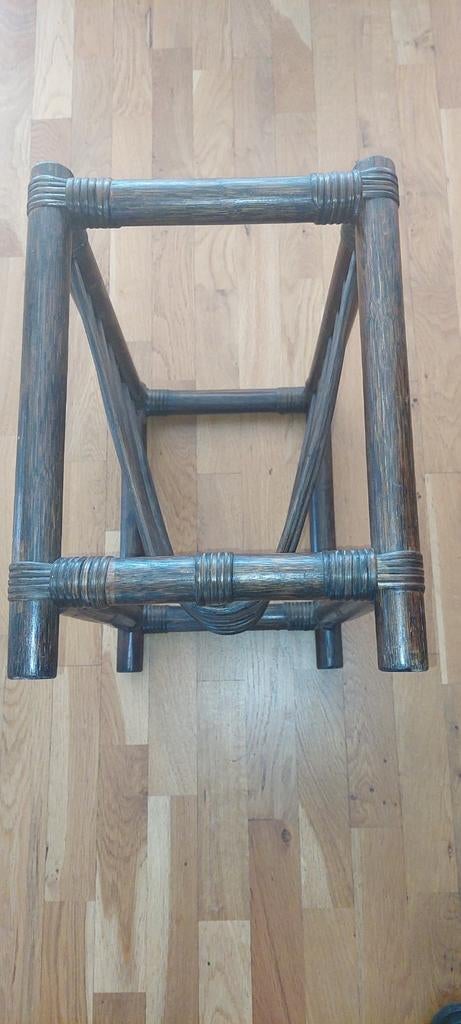 Vintage manou tijdschriften/krantenbak - Donkerbruin, Ophalen of Verzenden, Gebruikt