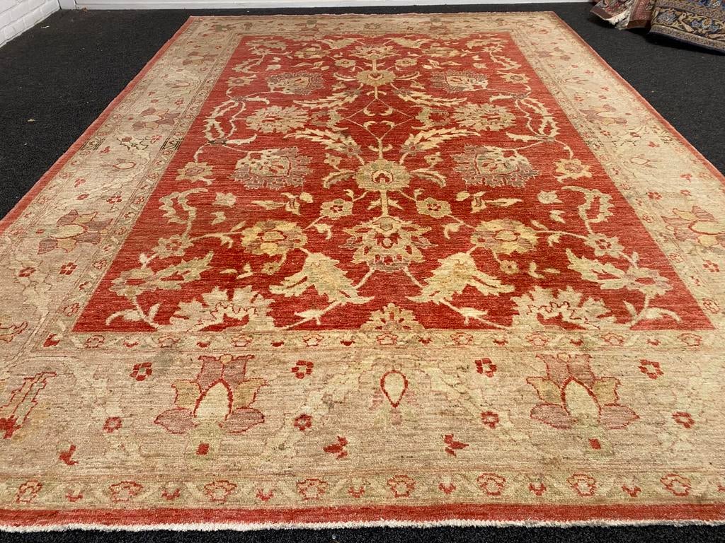 Mooi origineel handgeknoopt Ziegler tapijt 322x225cm, Gebruikt, ., 200 cm of meer, Ophalen of Verzenden