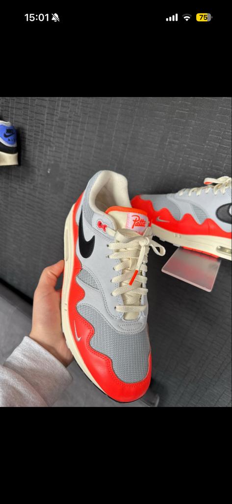 Nike Airmax 1 Patta Waves Hyper Crimson, Ophalen of Verzenden, Nieuw, Sneakers of Gympen
