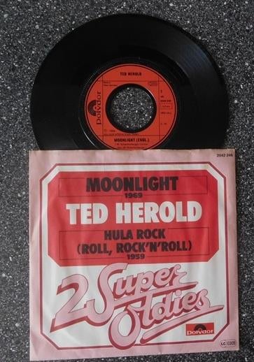 Ted Herold - moonlight & hula rock (DE) (vanaf € 2,00), 7 inch, Single, Ophalen of Verzenden, Zo goed als nieuw
