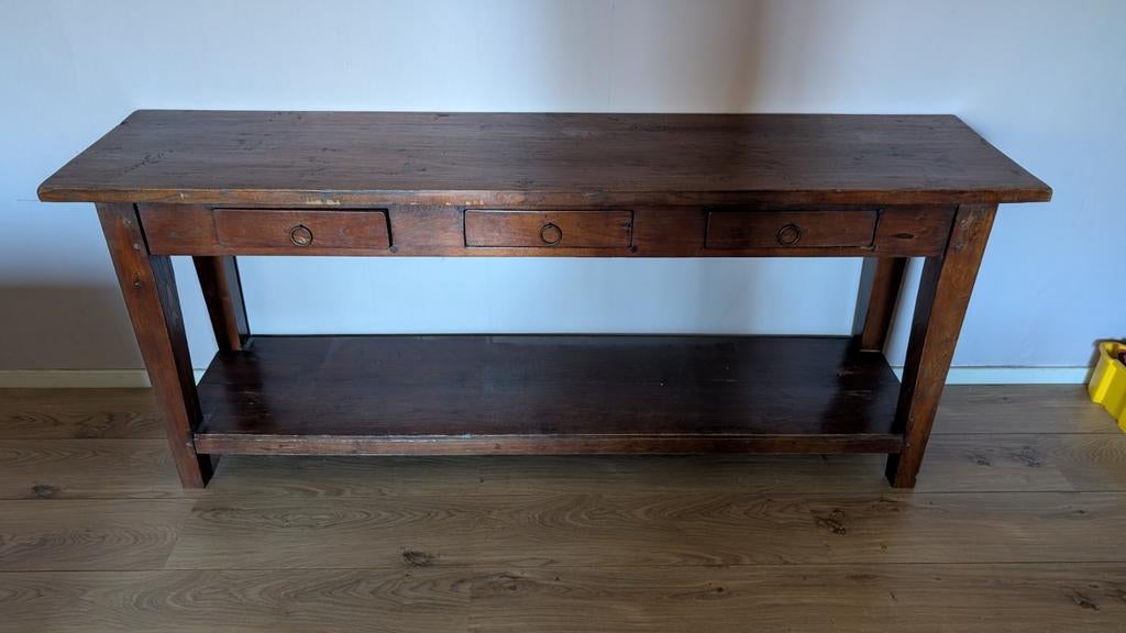 Teakhouten Dressoir 170x70x40, Ophalen, 25 tot 50 cm, 150 tot 200 cm