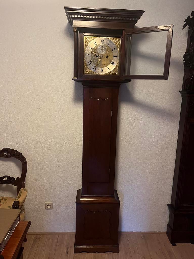 Vroeg Engels staand horloge., Antiek en Kunst, Ophalen of Verzenden