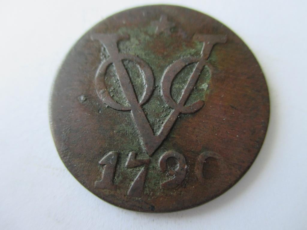 Dubbele VOC duit Utrecht 1790, Postzegels en Munten, Munten | Nederland, Ophalen of Verzenden, Vóór koninkrijk, Overige waardes