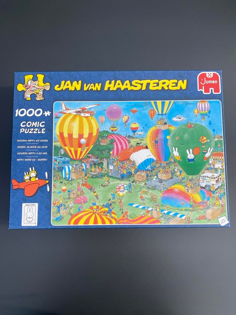 Jan van Haasteren 1000 Nijntje / Miffy, Ophalen, 500 t/m 1500 stukjes, Zo goed als nieuw, Legpuzzel