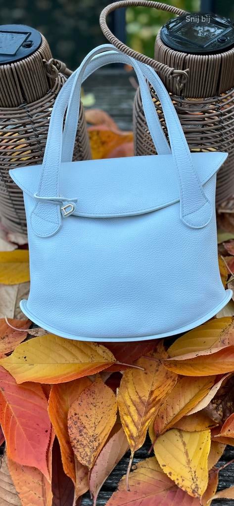 Vintage Delvaux Songé…met certificaat (2005), Sieraden, Tassen en Uiterlijk, Ophalen, Zo goed als nieuw, Bruin, Handtas