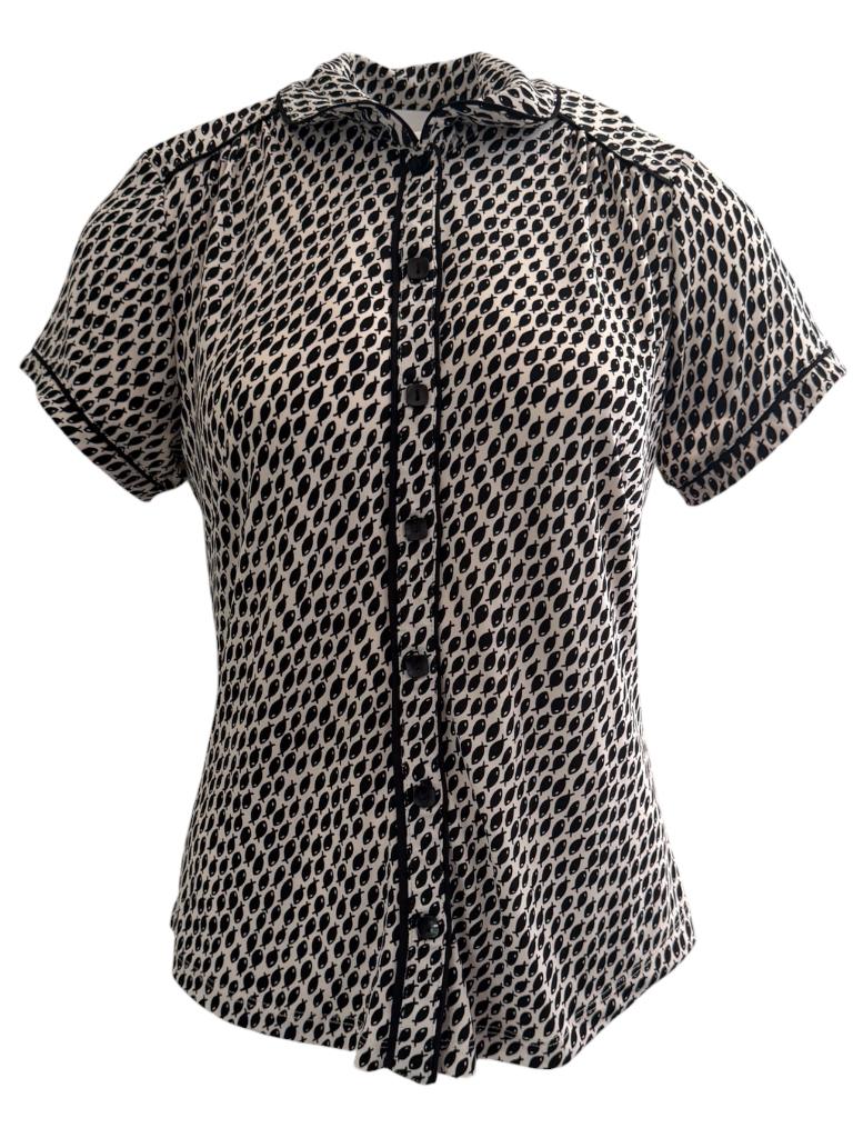 King Louie blouse M, Kleding | Dames, Maat 38/40 (M), Zwart, Ophalen of Verzenden, Zo goed als nieuw