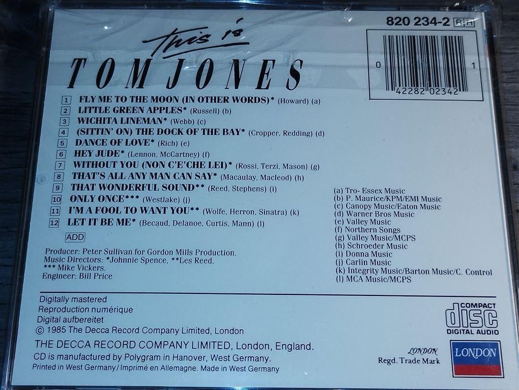 Tom Jones - This Is Tom Jones [NIEUW], Ophalen of Verzenden, Gebruikt