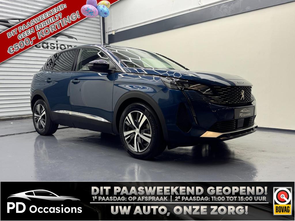 Peugeot 3008 1.6 HYbrid 225PK Allure Pack Business - Trekhaa, Gebruikt, Zwart, 4 cilinders, Blauw