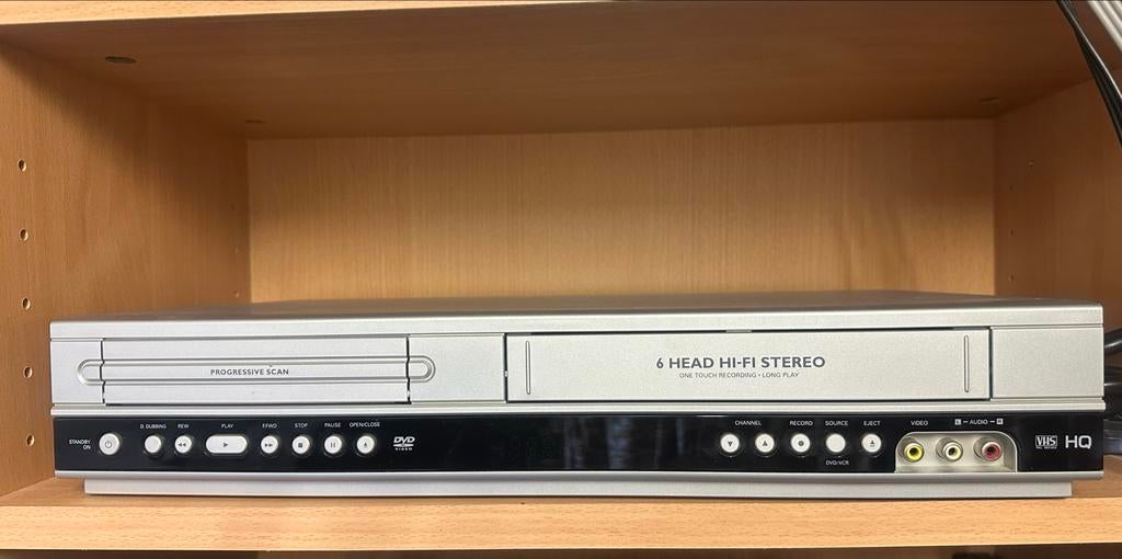 Philips DVD-speler / VHS-recorder, Ophalen of Verzenden, Gebruikt, VHS-speler of -recorder