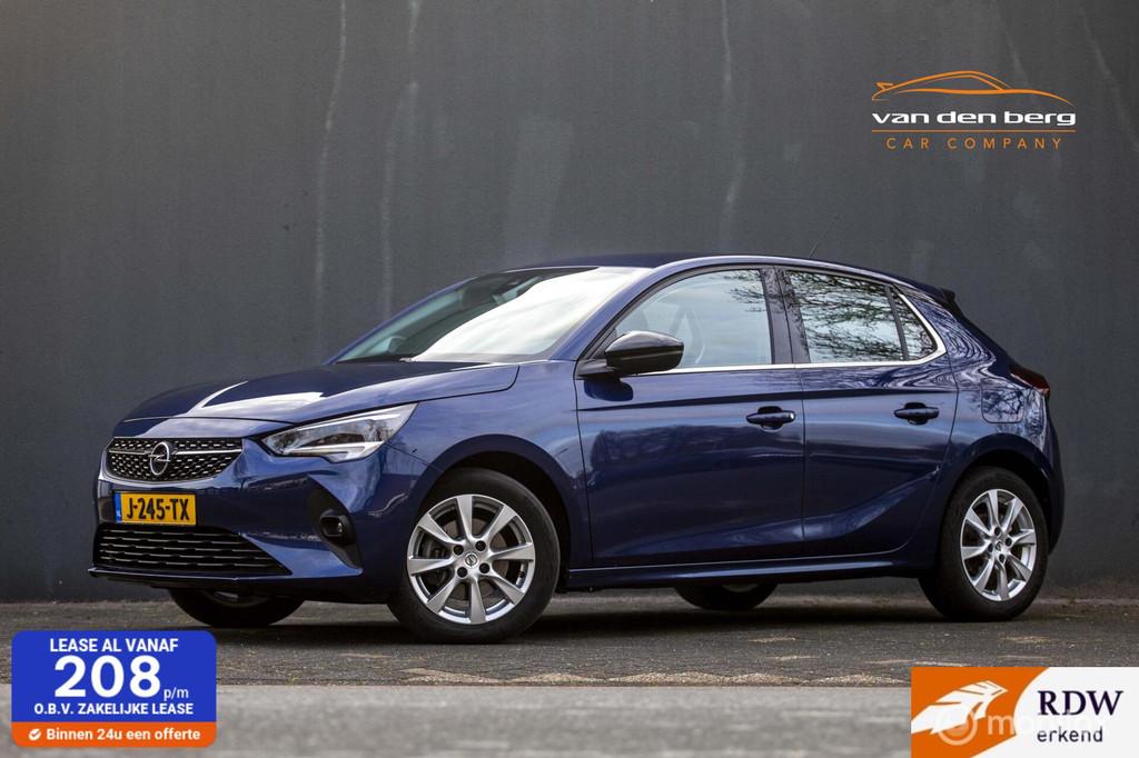 Opel Corsa 1.2 Elegance Airco, Cruise, Apple Car Play LM, Voorwielaandrijving, 101 pk, Gebruikt, Blauw