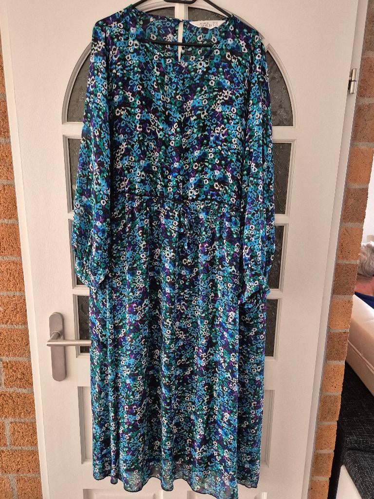 Ulla Popken maxi jurk, maat 46/48 - NIEUW !!, Kleding | Dames, Grote Maten, Blauw, Jurk, Nieuw, Ulla Popken