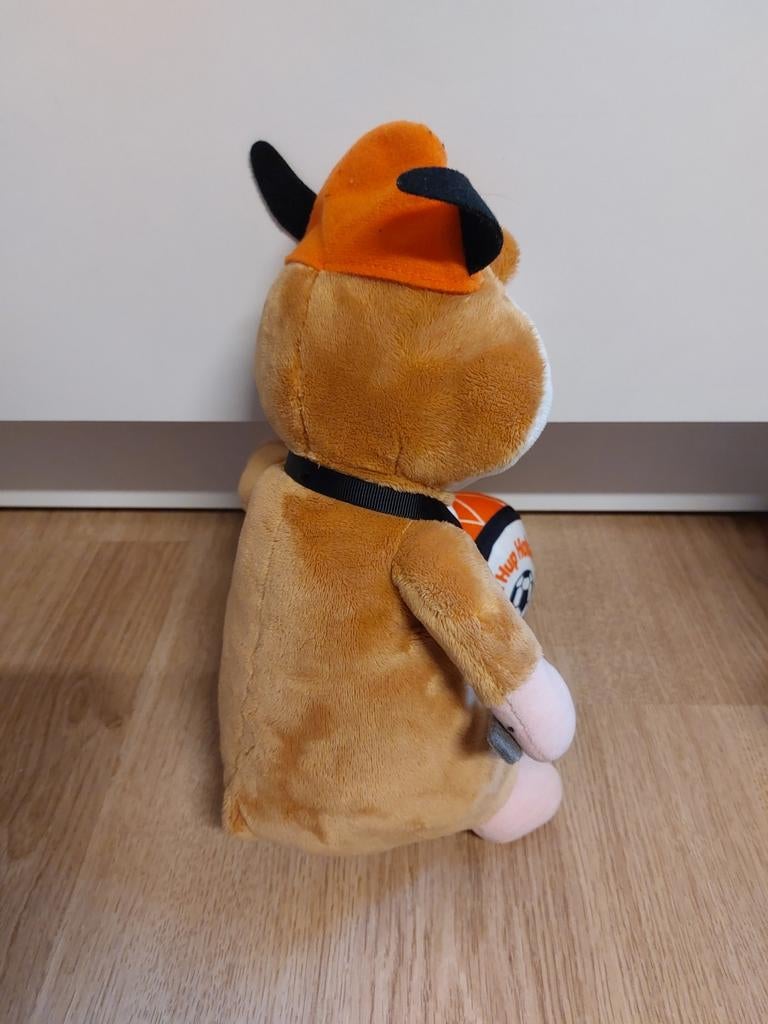 AH hamster knuffel voetbal met trommel, Ophalen of Verzenden, Overige typen