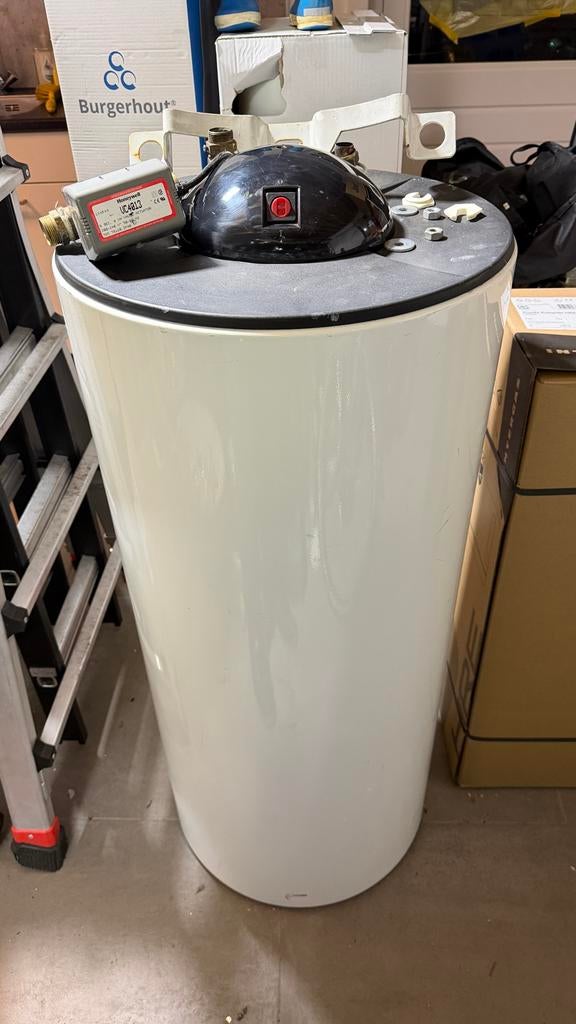 Nefit koperen boiler 120L 40kW incl 3-wegklep en boiler sens, Ophalen, Gebruikt, Aardgas, 100 liter of meer