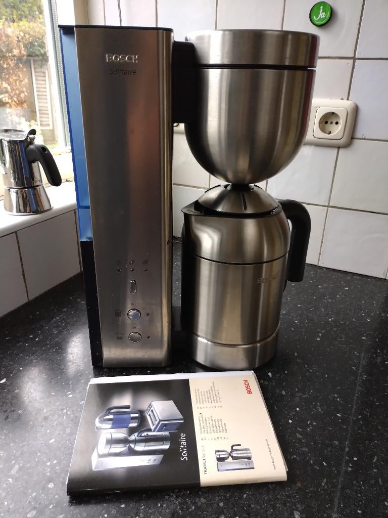 Bosch Solitaire koffiezet apparaat, Witgoed en Apparatuur, Koffiezetapparaten, Ophalen, Afneembaar waterreservoir, Gebruikt, 10 kopjes of meer