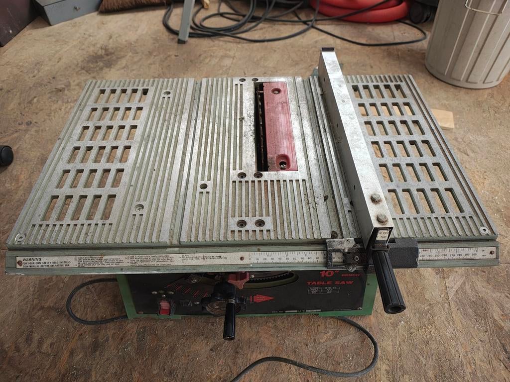 Rexon 10" Bench Tafelzaag - Gebruikt, Doe-het-zelf en Verbouw, Gebruikt, 600 tot 1200 watt, Ophalen of Verzenden, 30 tot 70 mm