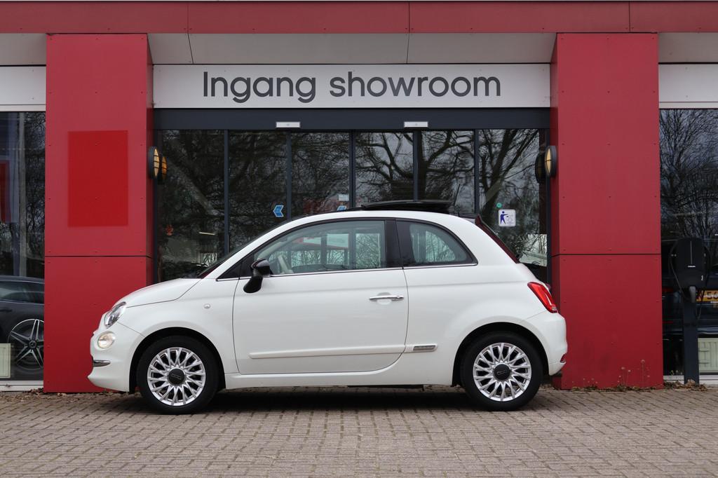 Fiat 500 1.2 Lounge | Origineel NL | 1ste Eigenaar | Schuif-, Gebruikt, 4 cilinders, 840 kg, Wit