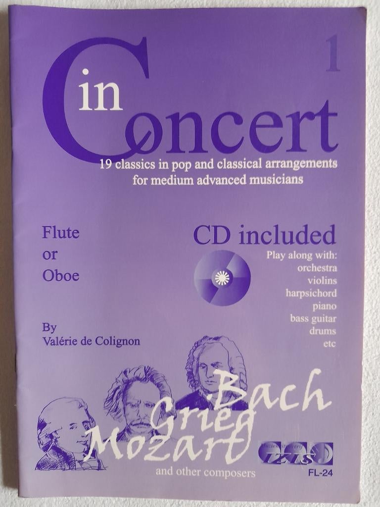 In Concert, for Flute or Oboe, Valerie de Colignon, Ophalen of Verzenden, Zo goed als nieuw, Les of Cursus, Klassiek