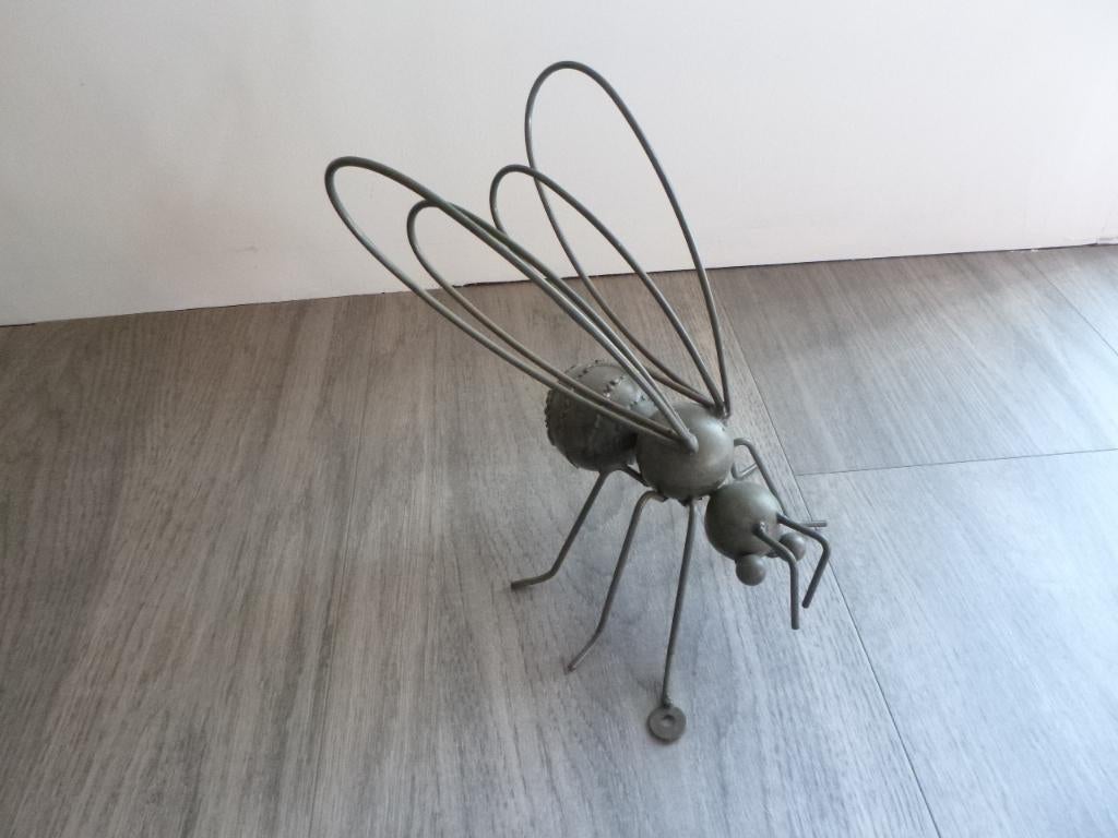 metalen libelle met ophanghaak,tuin/kamer afm.20x30cm, nieuw, Ophalen of Verzenden, Nieuw