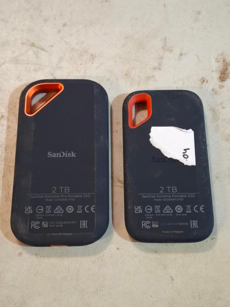 SanDisk Extreme Portable SSD 2 TB, Portable ssd, Ssd, Ophalen of Verzenden, Externe