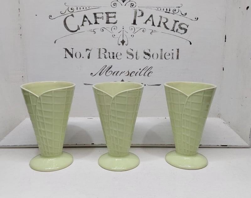 3 aardewerk ijcoupes, ., Ophalen of Verzenden, Zo goed als nieuw, .