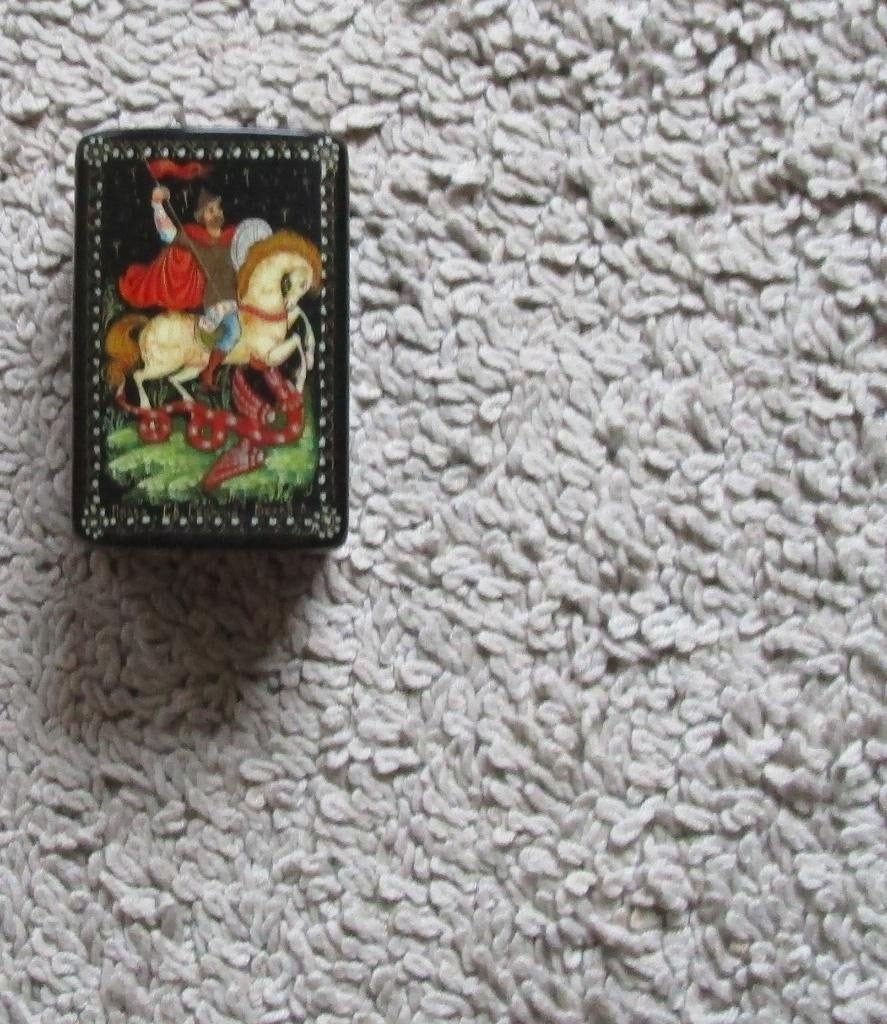 Origineel Russisch lakdoosje, Ophalen of Verzenden