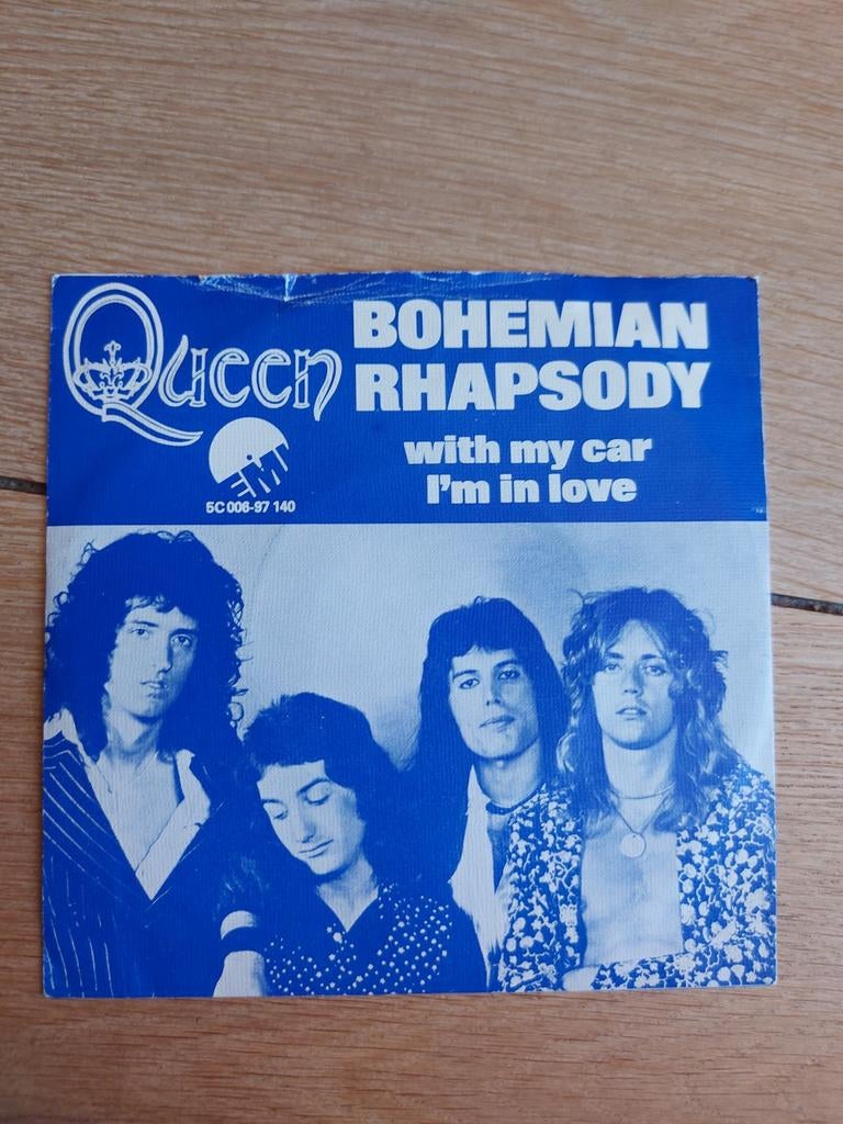 Vinyl single queen bohemian rhapsody with my car im in love, Ophalen of Verzenden, Gebruikt, Pop