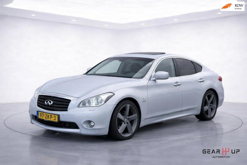 Infiniti M 35h GT Premium CLIMA|ADAPT.CRUISE|SCH.DAK|VOL OPT, Auto's, Infiniti, Automaat, Achterwielaandrijving, M-serie, Bedrijf