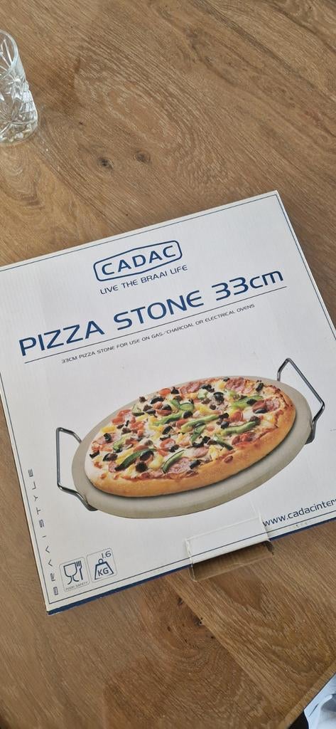 Cadac Pizzasteen 33cm, nieuw, Tuin en Terras, Houtskoolbarbecues, Ophalen of Verzenden, Nieuw, Cadac, Met accessoires