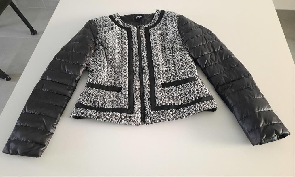 ITALIAANS Oltre jasje NIEUW met gewatteerde mouwen, Oltre, Zwart, Nieuw, Ophalen of Verzenden