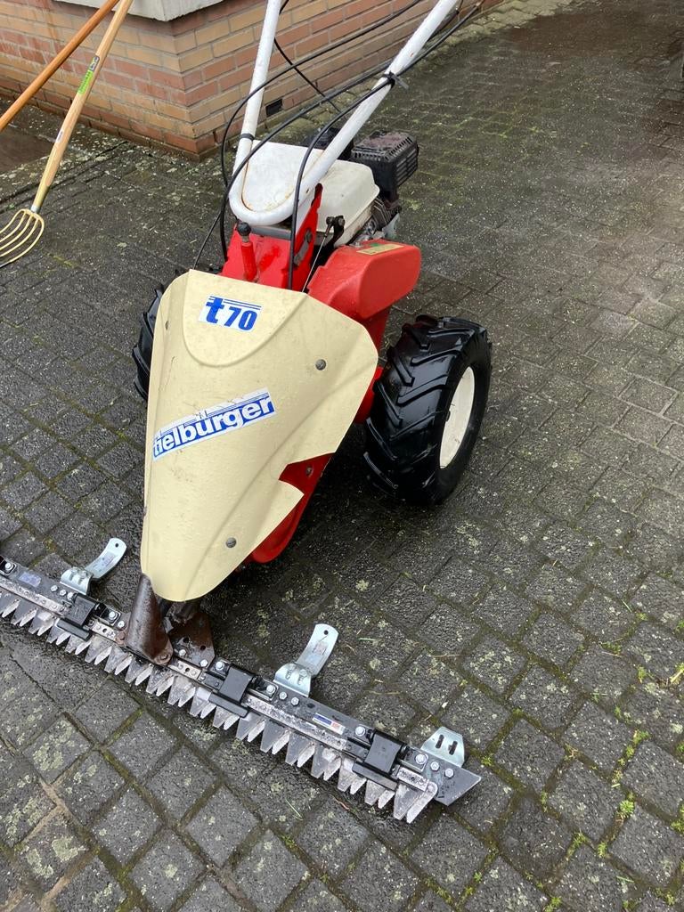 Tielburger T70 met nieuwe maaibalk, Ophalen, Gebruikt, Versnellingen, Balkmaaier