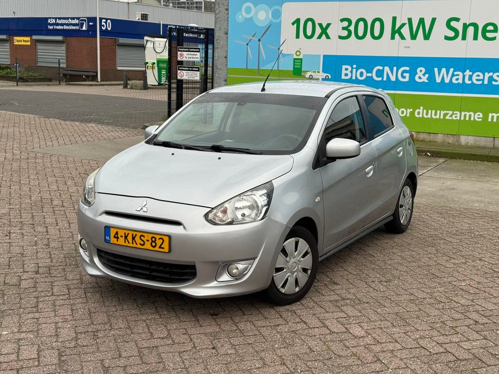 Mitsubishi Space Star 1.2 MPI Aut 2013 Airco/StoelVerw/ElekR, Auto's, Mitsubishi, Stof, 200 kg, 840 kg, Origineel Nederlands