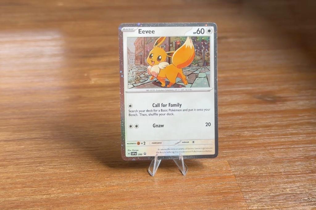 Eevee - Scarlet & Violet promo Pokémon kaart, Ophalen, Zo goed als nieuw