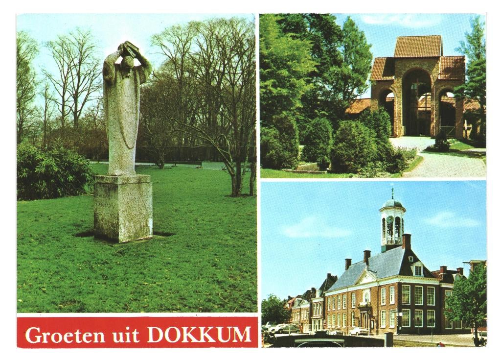 802193 Dokkum jr 60 70 Friesland Nette kaart Onbeschreven