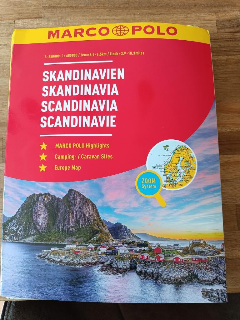 WEGENKAART SCANDINAVIE, 2000 tot heden, Marco Polo, Europa Overig, Ophalen of Verzenden