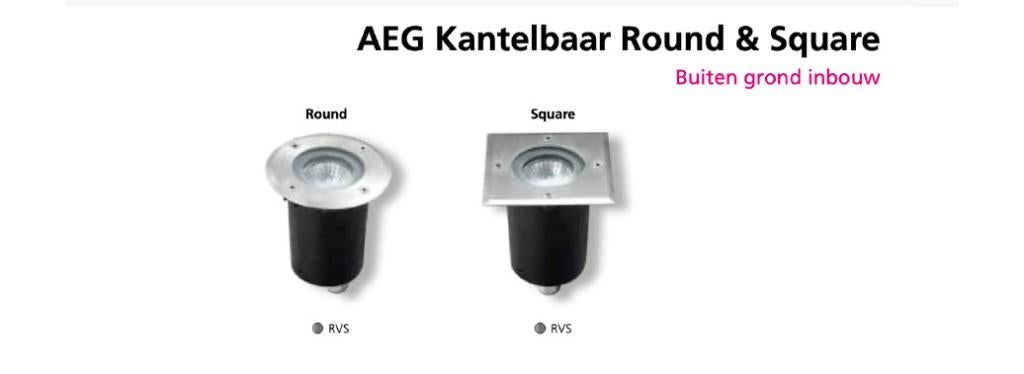 11 tuinverlichting spots LED grond STEEL/BLACK, Ophalen of Verzenden, Nieuw