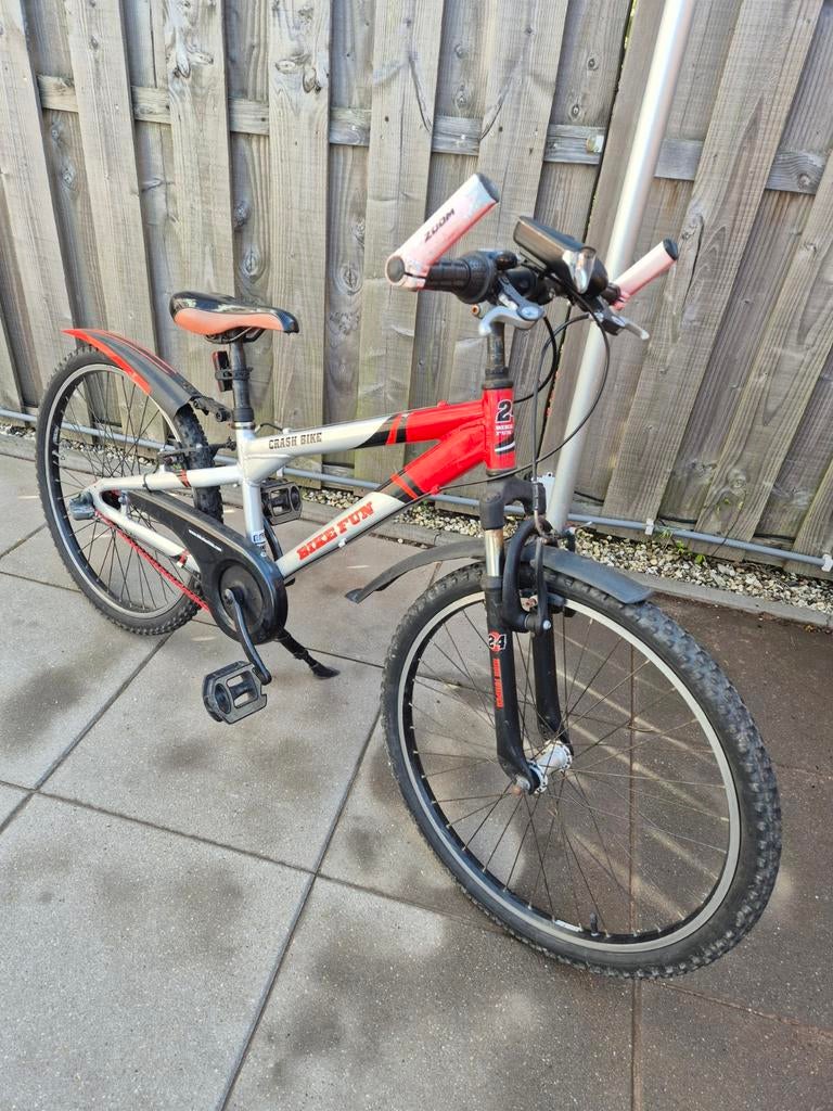 Jongensfiets 24 inch - Stoere Bike Fun met versnellingen, Bike Fun, Versnellingen, Ophalen of Verzenden, Gebruikt