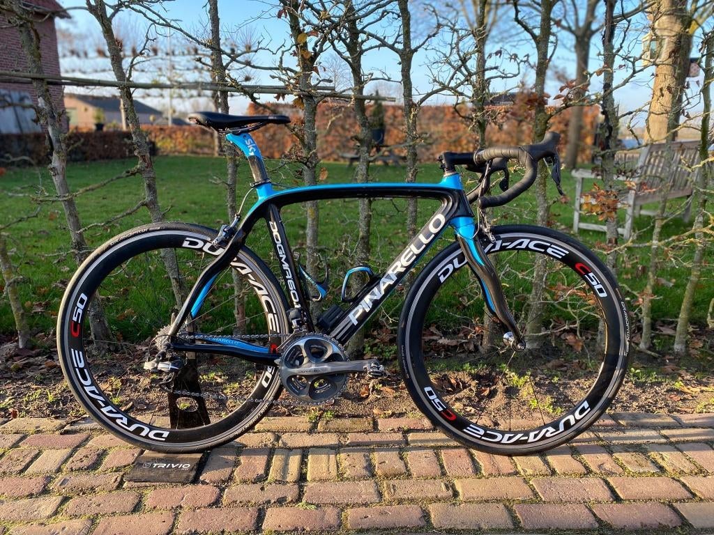 Pinarello Dogma Carbon Dura Ace DI2 Tean Sky maat 55, Ophalen, 4881NG, Overige typen, Zo goed als nieuw
